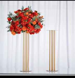 Décorations de mariage en métal doré de style rêve, supports de fleurs et centres de table pour mariage, vente en gros - Product Image 5