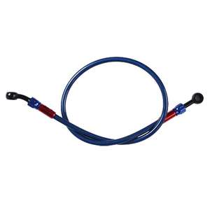 Tuyau <span class=keywords><strong>de</strong></span> <span class=keywords><strong>frein</strong></span> tressé en acier inoxydable AN3 pour moto avec embout banjo en aluminium et raccord <span class=keywords><strong>de</strong></span> tuyau <span class=keywords><strong>de</strong></span> <span class=keywords><strong>frein</strong></span> avec banjo amovible - Product Image 2