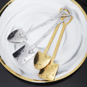 Cuchara de acero inoxidable con forma de pala al por mayor, cuchara para fruta, sandía, postre, helado, azúcar, café, té, cuchara - Product Image 2