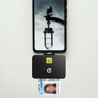 ZOWEETEK USB C lecteur de carte Mobile écrivain universel ISO 7816 ATM lecteur de puce SIM pour téléphones CAC lecteurs de carte d'identité universels