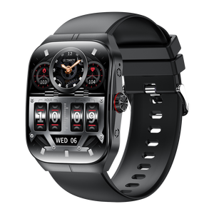 Reloj Inteligente Deportivo con Correa de Cuero, Pantalla IPS, Monitor de Frecuencia Cardíaca, Oxígeno en Sangre, Seguimiento de Salud, Resistente al Agua, Llamadas Bluetooth - Product Image 3