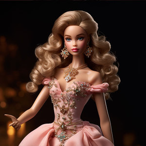 Muñeca de moda, modelo de resina de PVC, juguete para niñas de 8 a 13 años, vestido con pelo rubio, decoración coleccionable para escritorio - Product Image 5