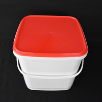 Fabricant de contenants de qualité alimentaire contenants IML à tartiner pour chocolat de 1 à 5 gallons seau en plastique blanc hermétique à haute température