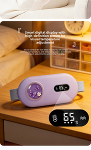 Masajeador Corporal Electrónico Recargable, Cinturón Menstrual, Dispositivo de Masaje Vibratorio Abdominal, Función Musical, Compresa Caliente para - Product Image 6