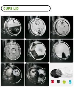 CJF Manufacturer Custom Logo Silk Screen Printed Clear PET <b>Plastic</b> Coffee <b>Cups</b> & Bowls 16oz/24oz for Coffee Juice Tea - Product Image 1