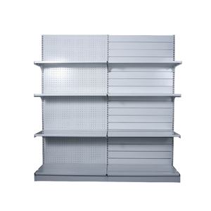 Présentoir vertical en métal de faible puissance OEM/ODM 30/60 H1310 XW1200 X D450mm panneaux arrière de mur à latte de trou pour étagères de supermarché - Product Image 2
