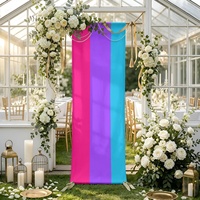Bannière personnalisée en polyester à motif Androgyne Arc-en-ciel Gay pour photomaton, idéale pour la décoration de studio photo et l'affichage d'événements festifs