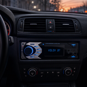 Lecteur MP3 pour voiture 1 Din avec chargeur de voiture pour émetteur <span class=keywords><strong>FM</strong></span> APE/WAV 4*45W Appel mains libres USB AUX Emplacement SD Stéréo intégré - Product Image 5