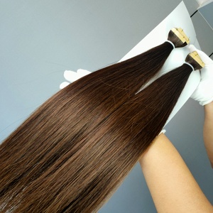 Luxury Quality Tape Hair Double Drawn Cuticle Aligned Tape Hair Extensions Blonde 100% Human Hair Invisible Tape Hair Extensions - Product Image 6