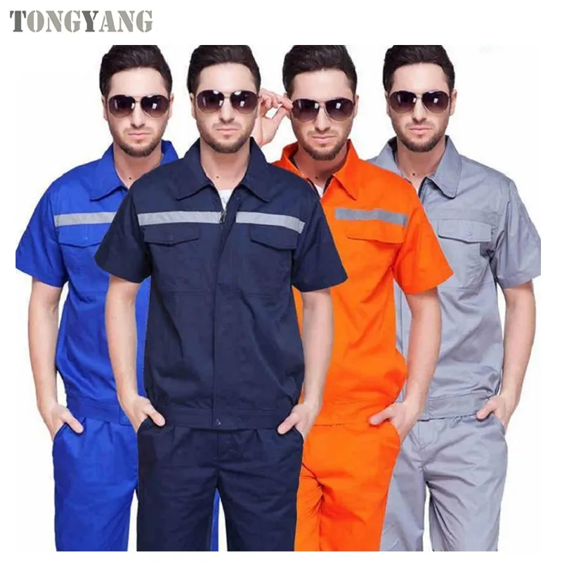 TONGYANG-ropa de trabajo para hombres, conjunto de uniforme de fábrica para el trabajo, uniforme de coche, taller, traje de trabajo