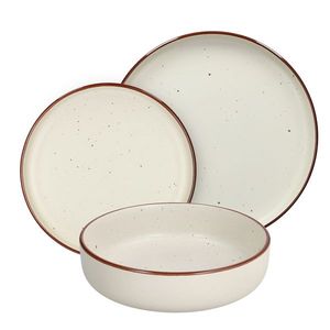 Set di Stoviglie Tognana Ardenne Ivory 18 Pezzi in Gres per Uso Quotidiano - Product Image 1