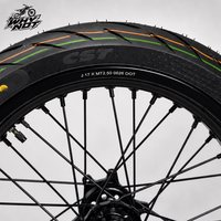 Kit de roues Supermoto en aluminium Surron Ultra Bee 17 pouces 100/80-17 & 130/70-17 pour moto tout-terrain, kit complet de rénovation/amélioration