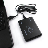 EM4100 Control de acceso de doble frecuencia Lector de programador cifrado Interfaz USB Lector de tarjetas RFID inteligente ID IC