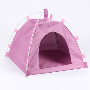 Venta al por mayor pequeño tipi redondo para mascotas moderno plegable corralito para mascotas con patrón Animal cama impermeable para perros para acampar para Gatos Perros - Product Image 5