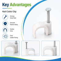 Clip flexible pour conduit et pince à câble pour un câblage sécurisé, support de conduit facile à installer pour les installations électriques