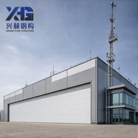 Hangar préfabriqué en structure métallique pour préparation aux tests de vol, bâtiment métallique, salle de contrôle de la télémétrie, à portée libre