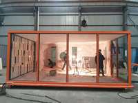 Maison conteneur de luxe 20HC préfabriquée extensible avec structure en acier galvanisé, deux lits, bureau modulaire respirant