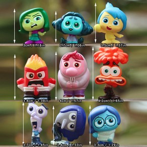 9pcs Brain Agents Movie Themed PVC Desktop Accessories-Figurines mignonnes et exquises pour la maison, le bureau, la décoration de voiture - Product Image 2