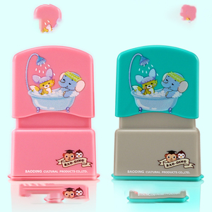 Vêtements en <span class=keywords><strong>textile</strong></span>, <span class=keywords><strong>nom</strong></span> mignon, matériau lavable pour enfants, Animal mignon, jouet, <span class=keywords><strong>tampon</strong></span> de dessin animé - Product Image 2