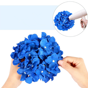 Gerçekçi ipek ortanca kafaları yapay çiçekler ile ev bebek duş düğün ve şükran süslemeleri için kaynaklanıyor - Product Image 5