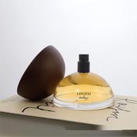 Flacon de parfum et d'arôme transparent semi-circulaire avec grand bouchon en roseau, flacon vide rechargeable, 30 ml, 100 ml, 100 pièces, couleur personnalisée