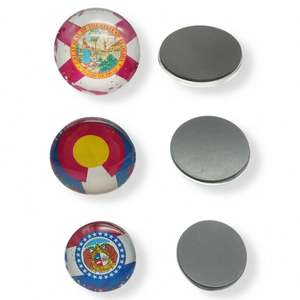 Aimants de réfrigérateur en verre, souvenir, cadeau, impression de logo, carré 50x50MM, autocollant magnétique pour réfrigérateur en verre - Product Image 6