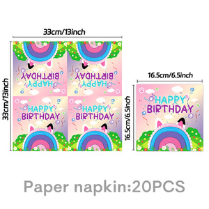 Juego de suministros para fiesta de cumpleaños con temática de <span class=keywords><strong>Gaby</strong></span> Magic House, que incluye platos de papel, vasos, Pancarta, globos para niños, decoraciones de celebración - Product Image 5