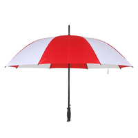 Parapluie de golf 8 baleines personnalisable avec logo, pour homme, à manche long et droit, double usage (soleil et pluie), idéal pour cadeaux publicitaires et d'affaires
