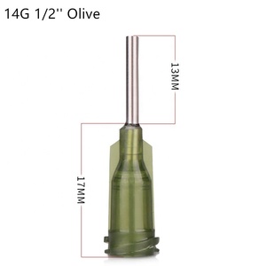 Te 14g-34g nhựa ngồi thép không gỉ pha chế kim Vít ren ống tiêm tip kim tip 1/2 inch 13mm - Product Image 4