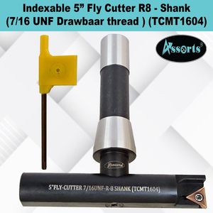 Assorts 5 In Balanced Fly Cutter R8 Shank Single Flute Tcmt1604 Insert For Cnc <b>Machining</b> Center - Product Image 6