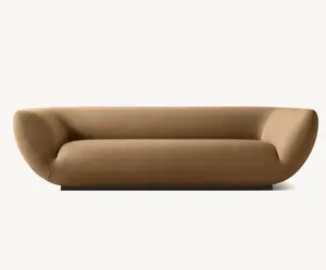 Klassiek Speciaal Gevormde Sofa Wave Woonkamer Bankstel Binnenmeubelen Sets Cloud Couch Houten Sectional Chaise Ligstoel Home