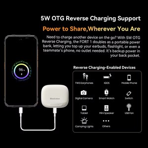 Téléphones robustes <span class=keywords><strong>Blackview</strong></span> FORT 1, écran 6,65 pouces, Android 15, smartphone intelligent IA, 6 Go de RAM, 256 Go + 2 To de ROM, Unisoc Tiger T615, 10000 mAh - Product Image 6