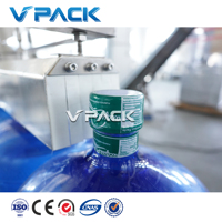 Machine de remplissage d'eau automatique pour fûts de 5 gallons (20 litres), machine de remplissage d'eau pure en bouteilles en plastique PET