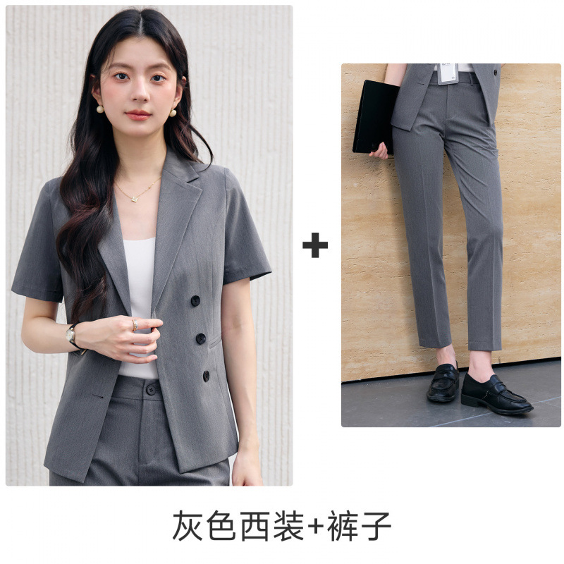 gray suit pants