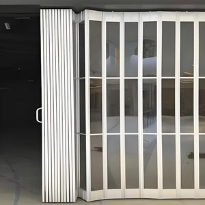 Porta Scorrevole Panoramica in Policarbonato Moderna ed Economica con Griglia Antifurto - Product Image 1