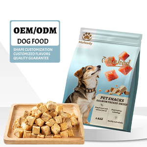 Snacks de Salmón Liofilizado de un Solo Origen Sin Granos, Sin Aditivos Artificiales, Refuerzan la Inmunidad, Suaves para Mascotas con Estómago Sensible - Product Image 1