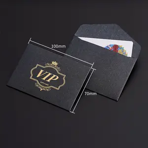 उच्च गुणवत्ता वीआईपी कार्ड Pearlite कागज लिफाफे डबल पक्षों के लिए शुद्ध रंग खाली लिफाफे वफादारी/उपहार कार्ड