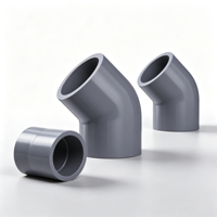 Raccord coudé à 45 degrés en CPVC résistant aux hautes températures S6.3 PN16 Norme DIN ERA CPG003 Résistant à la corrosion