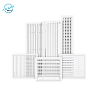 Diffuseur en alliage d'aluminium réglable, étanche à la pluie, simple ou double couche, système d'aération, grille de sortie d'air