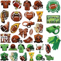 Écussons brodés personnalisés en gros pour les matchs de rugby, pour la décoration des vêtements