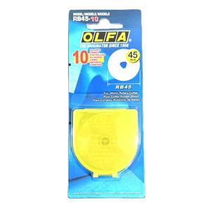 <span class=keywords><strong>OLFA</strong></span> RB45-10 papier découpé tissu cuir 45mm fraises rotatives 45mm lame rotative en acier au tungstène - Product Image 1