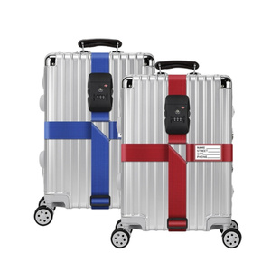 <span class=keywords><strong>Sangle</strong></span> de <span class=keywords><strong>Valise</strong></span> de Voyage Ajustable en Nylon Personnalisée <span class=keywords><strong>TSA</strong></span>, Luxueuse et Professionnelle, avec Renfort de Sécurité et <span class=keywords><strong>Sangle</strong></span> Transversale - Product Image 1