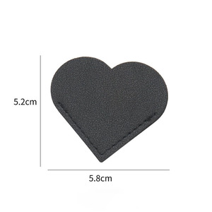 Marcapáginas de PU al por mayor, marcapáginas de corazón de cuero PU para <span class=keywords><strong>promociones</strong></span>, marcapáginas de lectura de esquina de página bonita, accesorios - Product Image 4