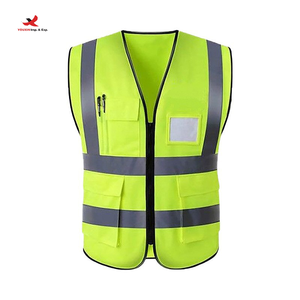 Gilet de sécurité réfléchissant haute visibilité personnalisé en 3 jours, en maille avec poches pour logo, outils de sécurité extérieurs, GZ RTS, commande en gros mixte - Product Image 1
