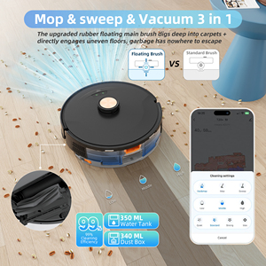 2025 Hot Selling Intelligent Automatic Self Cleaning Robot Machine <b>Dry</b> Wet Sweep <b>Mop</b> Floor Wireless Vacuum Cleaner Smart Mapping - Product Image 6