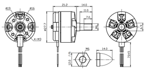 <span class=keywords><strong>2208</strong></span> 고출력 <span class=keywords><strong>1500Kv</strong></span> And1800kv Dc 브러시리스 모터 B2208 Fpv 모터 멀티 로터 드론 모터에 적합 - Product Image 5