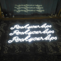 Enseigne Néon LED Lumière Joyeux Anniversaire Luminosité Réglable Acrylique LED Néon Flex Signe Décoration Maison