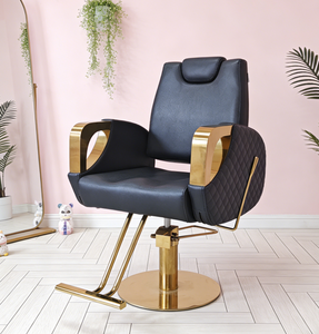 เก้าอี้ตัดผมสำหรับลูกค้าร้านทำผม DM Hairdresser Barber Salon แบบปรับเอนได้ ทนทาน พร้อมระบบยกไฮดรอลิก เก้าอี้ตัดผม Barberia - Product Image 2