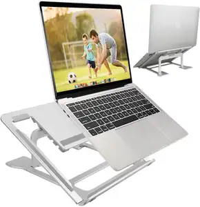 Ergonomische aluminium flexibele draagbare geventileerde verstelbare hoogte laptop computer stand