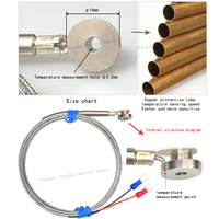 Thermocouple de type J WRNT-01/02, thermocouple à ressort Pt100, sonde de température, ligne de détection de température